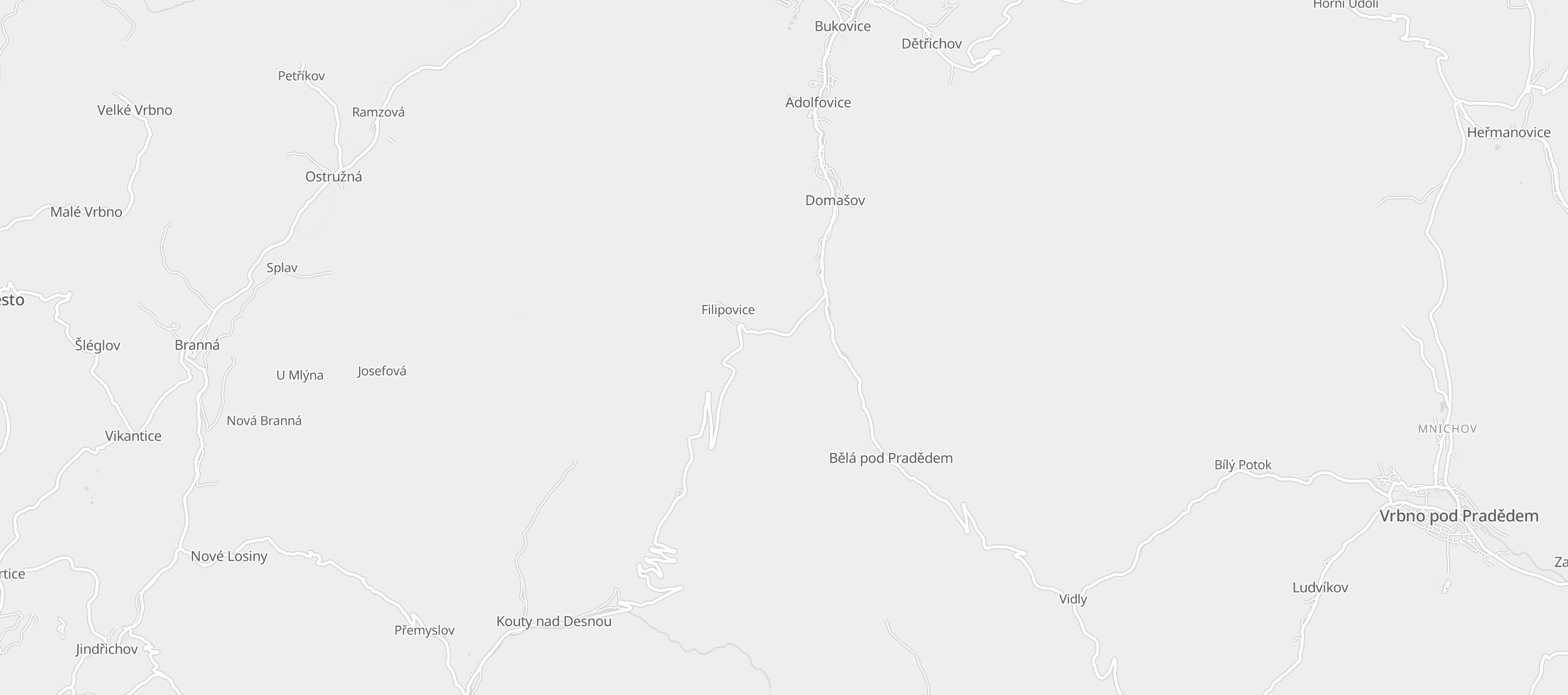 Location on the map: Czechia, Jeseníky